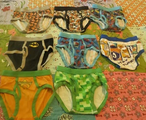 Lot of 8 Boys Soft Cotton Briefs Cartoon Designs Underwear Size 6 - Picture 1 of 9