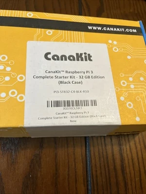 Canakit Rasperry Pi 3 Complete Starter Kit 32 GB Black Case - Image 1 of 2