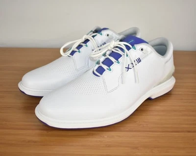 Nike Air Jordan ADG 5 White Purple Grape Ice Golf Shoes FQ6642-100 Men's Size 13 - Image 1 of 4