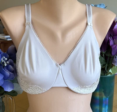 OLGA 36DD Beige Luxury Lift Full Figure Lined Molded Cup Underwire Bra #35063 - Image 1 of 4