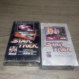 Star Trek 25 Aniversario Serie 1+2 Caja de Tarjetas Coleccionables NUEVA SELLADA Ambas Cajas - Imagen 1 de 19