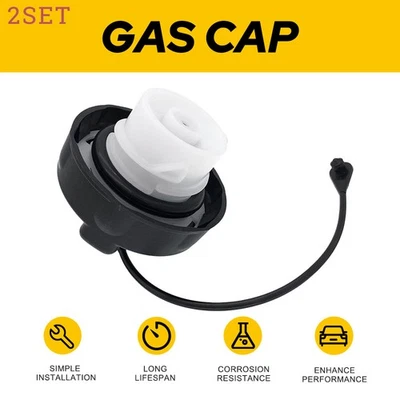 2set Fuel Tank Gas Fill Cap For 2011-2018 Jeep Grand Cherokee Compass Dodge Dura - Image 1 of 4