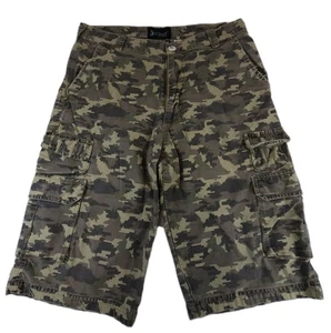 Pantaloncini cargo mimetici uomo 34 Triveni mimetici verde lavoro outdoor utility - Foto 1 di 9