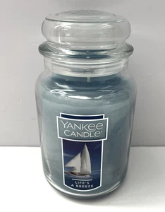 Tarro grande Yankee Candle "Life's A Breeze" 22 oz, hecho en EE. UU. - Imagen 1 de 7