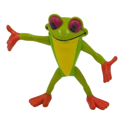 Vintage RFC Rainforest Cafe Cha Cha Tree Frog PVC Figure 3.5" Collectible - Image 1 of 4