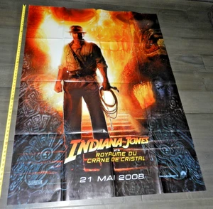 KINGDOM OF CRYSTAL SKULL INDIANA JONES MOVIE POSTER FRENCH 45" x 62" NICE ORIG B - Picture 1 of 6