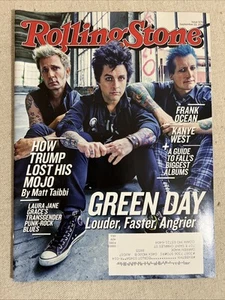 Green Day September 22 2016 Rolling Stone Magazine Cover Issue Rock Band - Picture 1 of 3