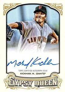 2014 Gypsy Queen #GQA-MK Mike Kickham RC Auto - San Francisco Giants - Picture 1 of 1