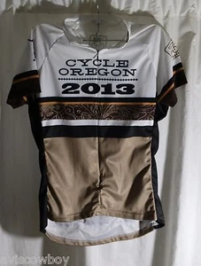 Primal Cycle Oregon 2013 Leather Bike Seat Saddle Up Cycling Jersey Women's M - Picture 1 of 5