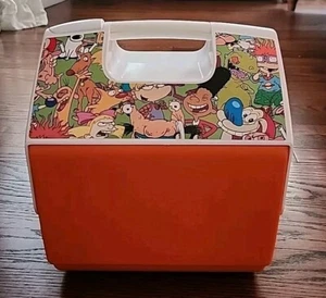 Enfriador IGLOO Nickelodeon Playmate Ren & Stimpy Rugrats... 7 cuartos raro impecable - Imagen 1 de 18