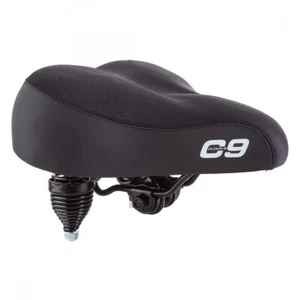 Cloud-9 Cruiser Anatomic Comfort Foam & Spring Bicycle Seat Lycra Black Grey - Picture 1 of 2