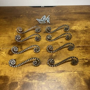 Atlas Cabinet Knobs Pulls Handles Aged Bronze With Hardware - Set Of 8 - Picture 1 of 5