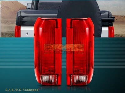 1989-1996 FORD F150 F250 F350 BRONCO F SUPER DUTY TAIL LIGHTS 92 93 94 - Image 1 of 3