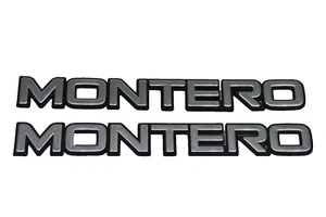 Fits Mitsubishi Montero 1982 to 1990 Emblem Logo Badge Set (2 Piece) - Picture 1 of 5