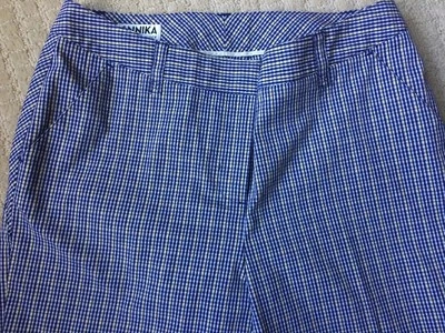 CUTTER & BUCK CASUAL SHORTS SIZE 4 ANNIKA PLAID POLYESTER COTTON  BLEND S-19 - Image 1 of 4