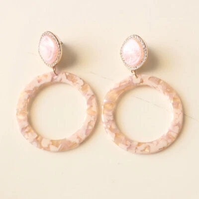 Nuevos pendientes colgantes de resina con barra de chuchería elegantes para mujer fiesta de primavera vacaciones joyería Foto 1 de 4