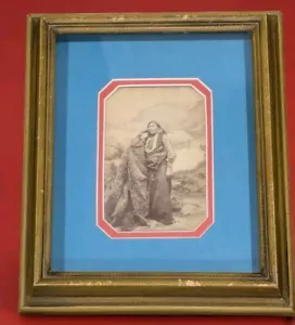 Antiguo Original Nativo Americano Ponca Indian Chief Águila Blanca 1874 - Imagen 1 de 6