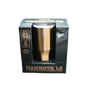 Mammoth LG Insulated Stainless Steel With Copper Exterior Tumbler 17 Ounce - Picture 1 of 9