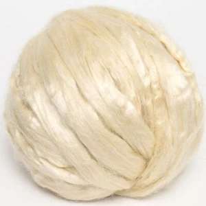 Silk Top (Tussah) Bleached 100g Silk Roving Sliver Spinning Felting Soap Making - Picture 1 of 2
