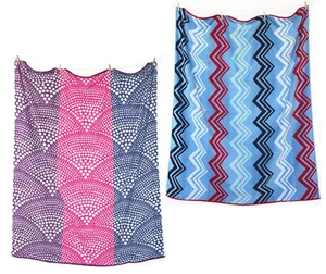 XXL Partner Velours Strandtuch Strandlaken Jacquard 150x180 cm  Design - Bild 1 von 5