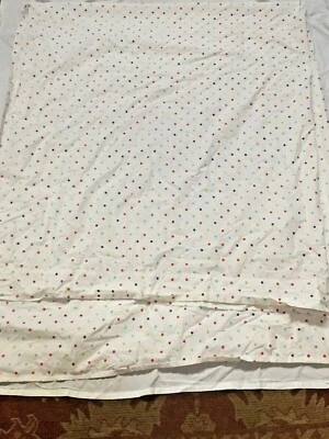 Плоская простыня Your Zone 88 x 100 дюймов разноцветная в горошек из хлопковой смеси для детей подростков - Изображение 1 из 4