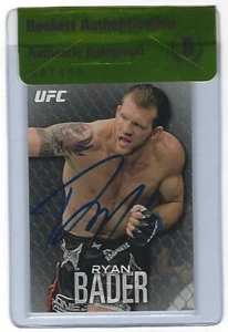 Ryan Bader Signed 2012 Topps UFC Knockout Silver Card #60 BAS Beckett COA 53/125 - Picture 1 of 24