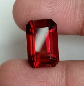 AAA+ Clearty Hessonite African Hessonite High Grade Octagon Cut AGR Certified - Picture 1 of 6