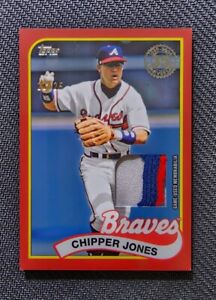 2024 Topps 1989 Chipper Jones 22/25 Relic Topps Game Used Memorabilia 🔥 