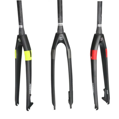 TOSEEK Carbon Fiber Bike Fork Tapered Tube Disc Brake Rigid MTB Fork 26/27.5/29" - Image 1 of 4