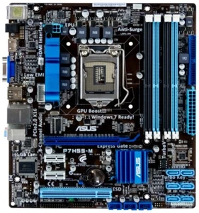 MAINBOARD ASUS P7H55-M INTEL H55 EXPRESS LGA1156 DDR3 PCIE PCI - Photo 1/2