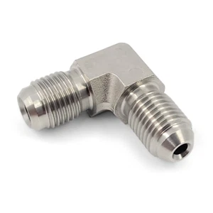 M10x1.0 to 3AN Fitting Adapter - 90 Degree Male Elbow Coupler - for Brake Clutch - Picture 1 of 4