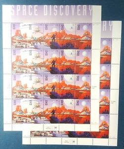 32 cent stamps Space Discovery sheet pane of 20 lot of 2 Scott #3238–3242 - Picture 1 of 1