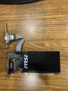 MSI GeForce GT 710 2GB DDR3 2GD3 Low Profile Graphics Card - Picture 1 of 4