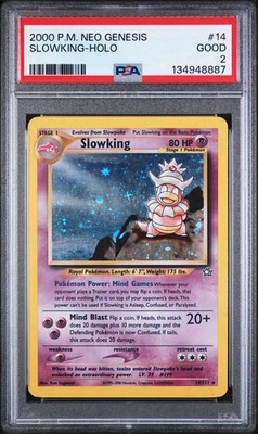 SLOWKING HOLO #14 2000 POKEMON NEO GENESIS PSA 2 - Image 1 of 2