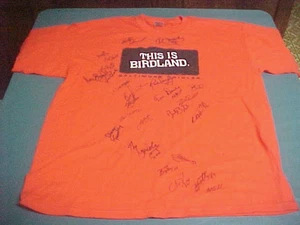 Baltimore Orioles "Orange Carpet Program" T-Shirt SIGNED by 25 Oriole's Greats ! - Picture 1 of 9