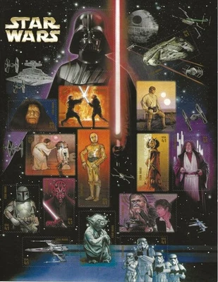 2007 USPS Star Wars Stamp Sheet (see description) - Image 1 of 2