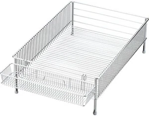 la base Yoko Arimoto Stainless Dish Drainer Basket Large and Cutlery Pocket Set - Imagen 1 de 4
