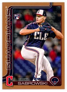 2025 Topps Update Gold Parallel Erik Sabrowski RC 863/2025 Guardians #US284 - Bild 1 von 2