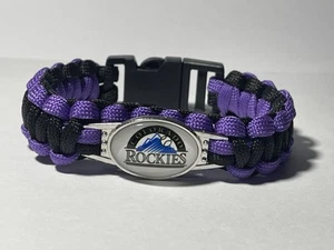 Colorado Rockies MLB Paracord Bracelet NEW Free Shipping!! - Picture 1 of 2
