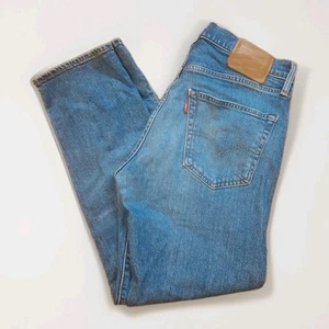 Pantalones de mezclilla LEVIS para hombre 32x29 502 Big E Premium cónicos flexibles avanzados elásticos azules - Imagen 1 de 14