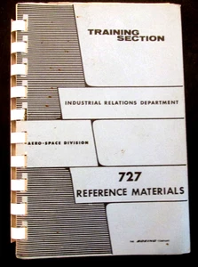 VTG 1965 Boeing 727 Reference Airplane Materials Training Section Book 136p - Picture 1 of 11