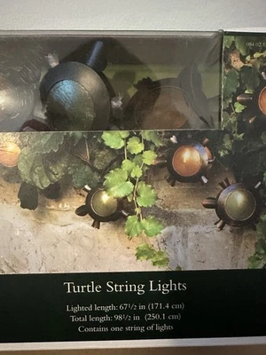 Cadena de luces Sun Squad Turtle interior/exterior 10 luces nuevas en paquete Foto 1 de 4