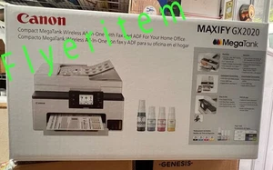 NEW in BOX Canon MAXIFY GX2020 Wireless Supertan Color Inkjet Printer All-In-One - Picture 1 of 3