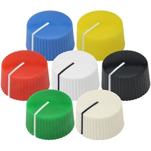 Diapositiva de 21 mm. Perillas de instrumento - esfera giratoria lisa blanca negra - Imagen 1 de 8