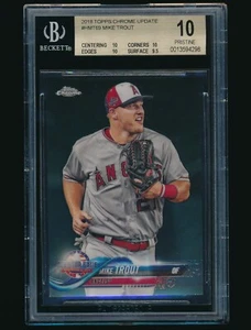 Aggiornamento Topps Chrome 2018 #HMT69 Mike Trout BGS 10 immacolato - Foto 1 di 2