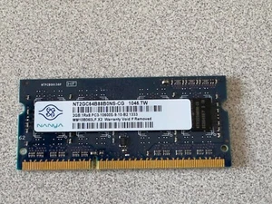 Nanya 2GB 1Rx8 PC3 10600S SODIMM RAM (NT2GC64B88B0NS-CG) - Picture 1 of 2