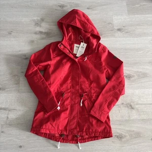 ONLY Damen Übergangs-Jacke OnlLorca Canvas Parka mit Kapuze S, Marsrot - Bild 1 von 5