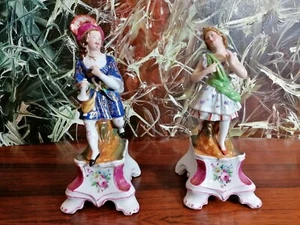 2 antike Parfum Flacons Porcelaine France - Jacob Petit? - Bild 1 von 11