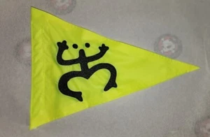 Custom Coqui Frog 12"x18" Triangle Safety FLAG Jeep UTV ATV Airboat - Picture 1 of 5