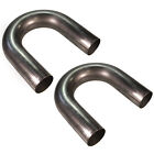 2.5' 180 Degree U 304 Stainless Steel Mandrel Bends Piping Exhaust Pipe (2 Pack)